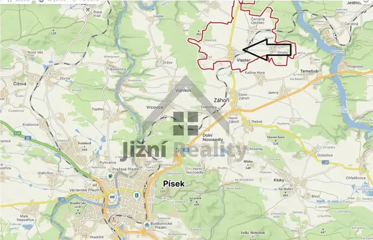 Prodej pozemku pro bydlení, Vlastec, 1043 m2