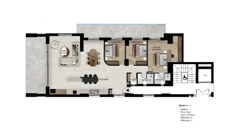 Prodej bytu 4+kk, Kissamos, Řecko, Milia Halepa Challenge Cliff Walk, 154 m2