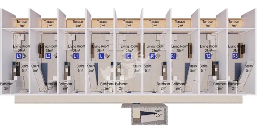 Prodej bytu 2+1, Agios Amvrosios Keryneias, Kypr, 76 m2