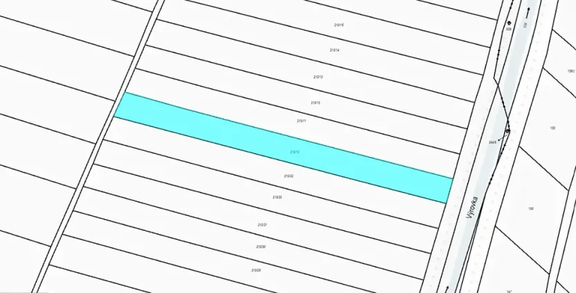 Dražba pole, Dobřichov, 2913 m2