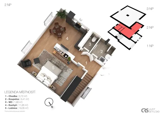 Prodej rodinného domu, Dobšice, Leska, 80 m2