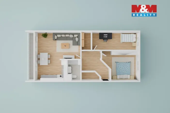 Prodej bytu 3+1, Teplice - Prosetice, Rovná, 67 m2