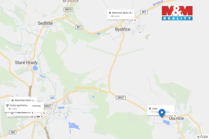 Prodej pozemku pro bydlení, Údrnice, 1215 m2