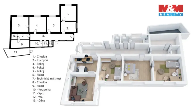 Prodej rodinného domu, Slavičín, 133 m2
