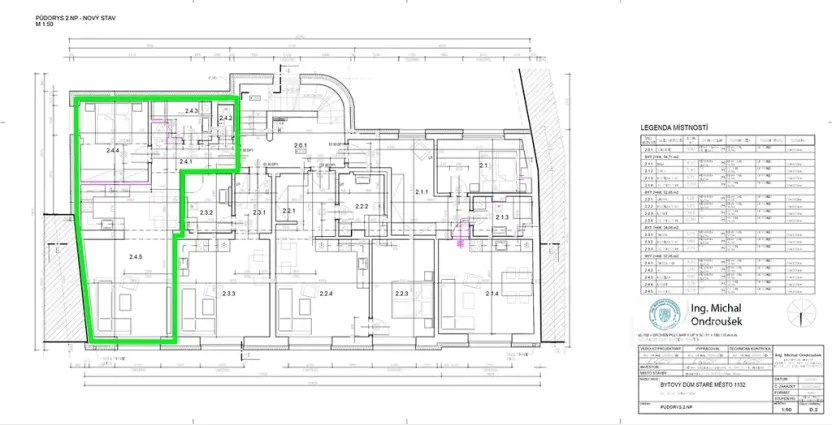 Pronájem bytu 2+kk, Staré Město, Hradišťská, 57 m2