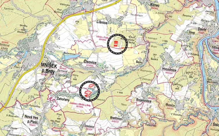 Prodej pole, Čisovice, 118495 m2