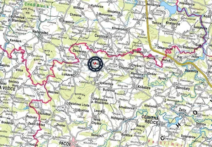 Prodej louky, Křešín, 3606 m2