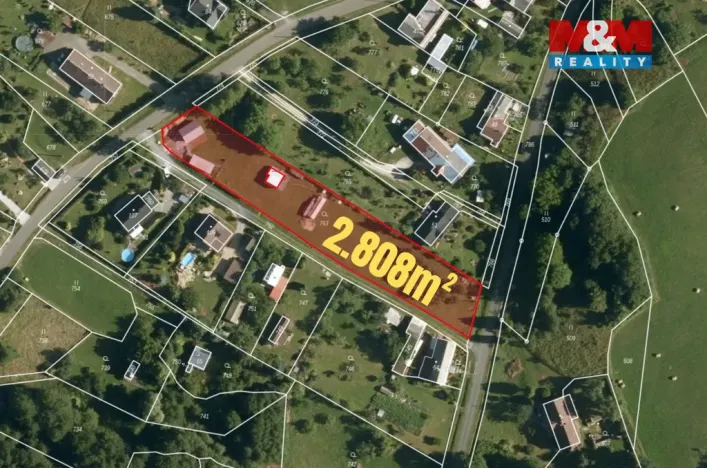 Prodej pozemku pro bydlení, Hradec-Nová Ves, 2807 m2