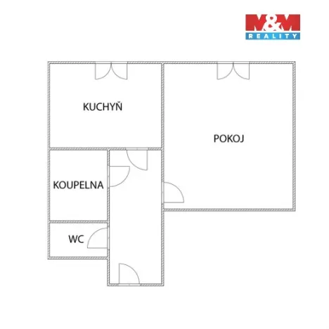 Prodej bytu 1+1, Habartov, Švermova, 36 m2