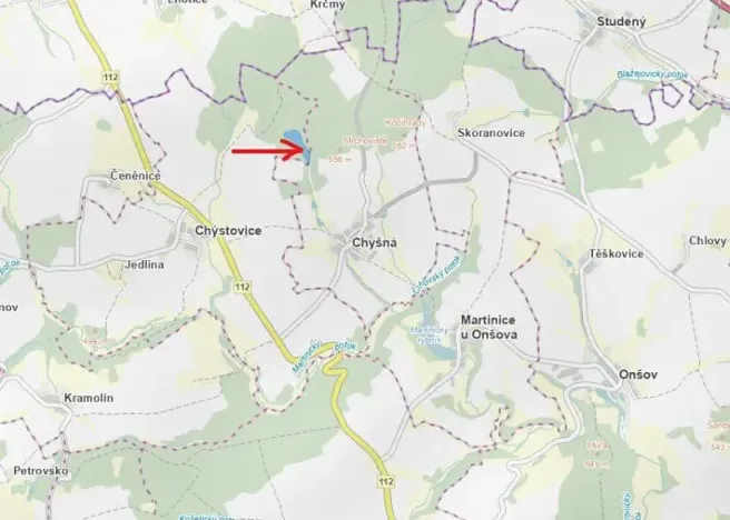 Prodej lesa, Chýstovice, 24882 m2