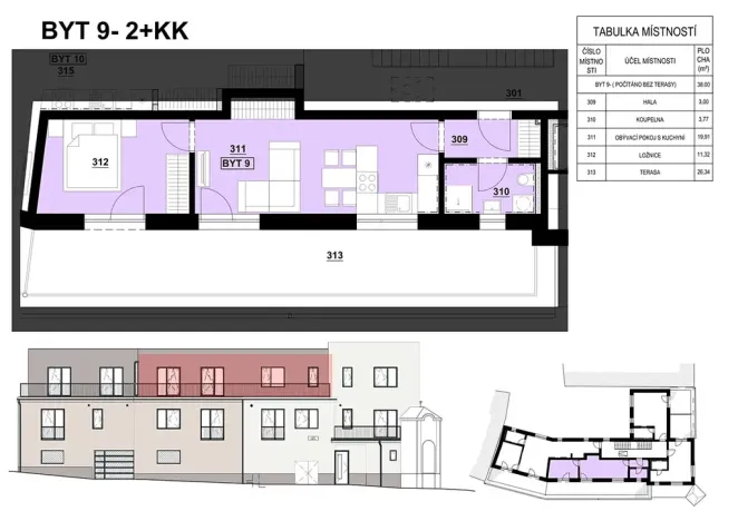 Prodej bytu 2+kk, Ivančice, Kounická, 38 m2
