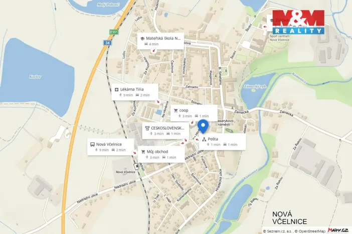 Pronájem bytu 2+kk, Nová Včelnice, Na Hliněnce, 43 m2