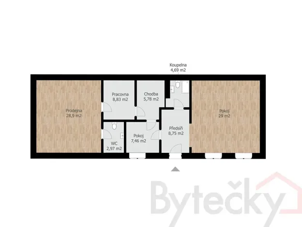 Pronájem kanceláře, Praha - Hlubočepy, Slivenecká, 96 m2