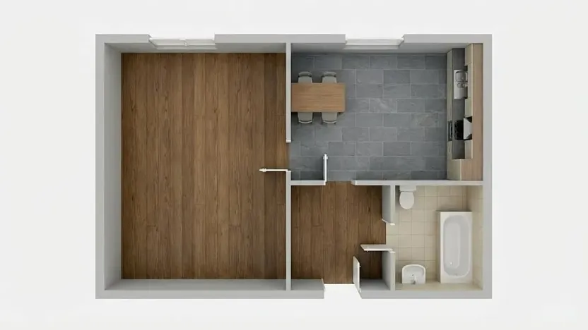 Prodej bytu 1+1, Hýsly, 34 m2