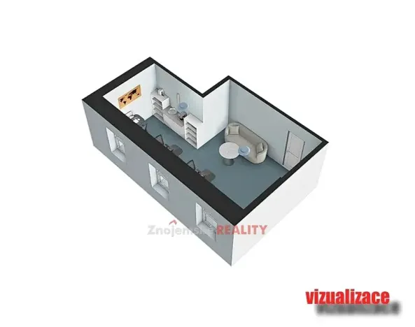 Pronájem kanceláře, Znojmo, Lidická, 27 m2