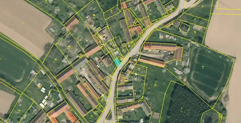 Dražba pozemku, Hlasivo, 54 m2