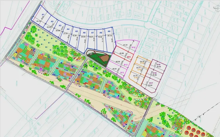 Prodej pozemku pro bydlení, Hrušovany u Brna, Pod Střediskem, 874 m2