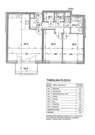 Prodej bytu 3+kk, Praha - Stodůlky, Toufarova, 72 m2