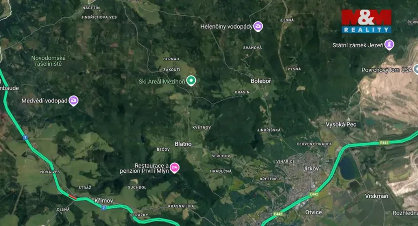 Prodej pozemku pro bydlení, Blatno - Mezihoří, 1645 m2