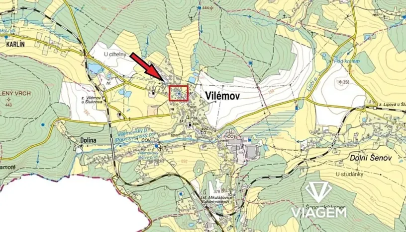 Prodej pozemku pro bydlení, Vilémov, 920 m2