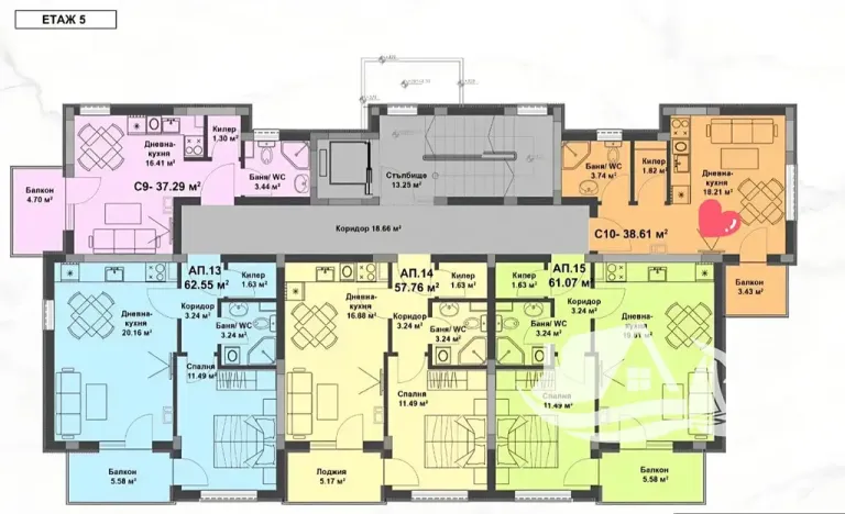 Prodej bytu 1+kk, Nesebar, Bulharsko, 32 m2