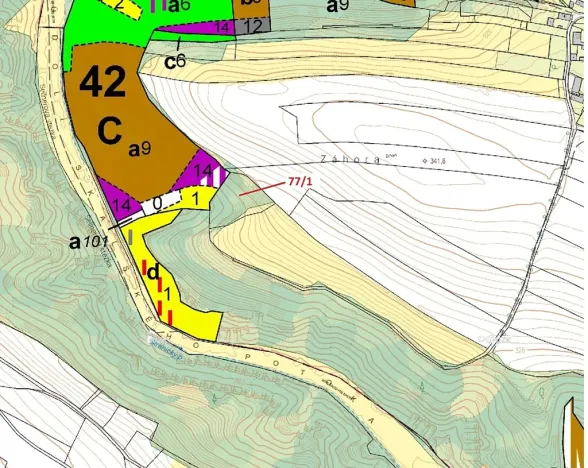 Dražba lesa, Březovice, 4432 m2