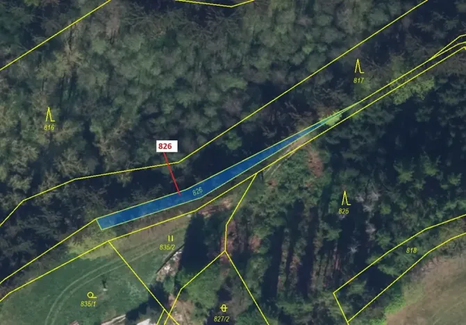 Dražba lesa, Ohnišov, 248 m2