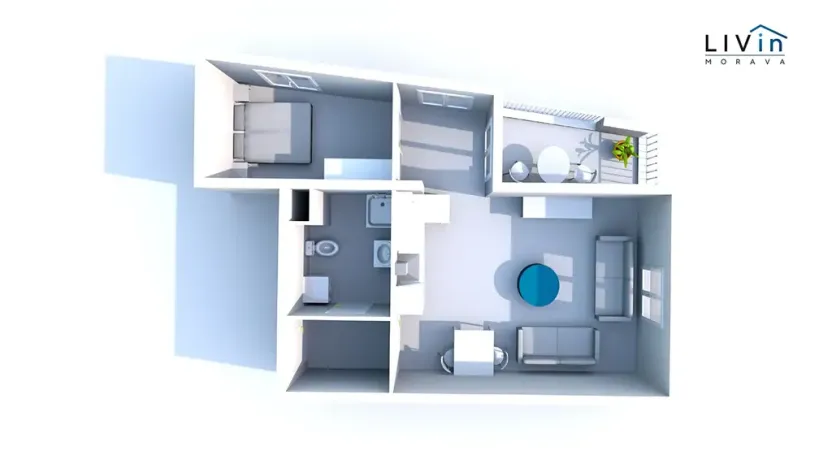 Pronájem bytu 2+kk, Olomouc, Wolkerova, 58 m2