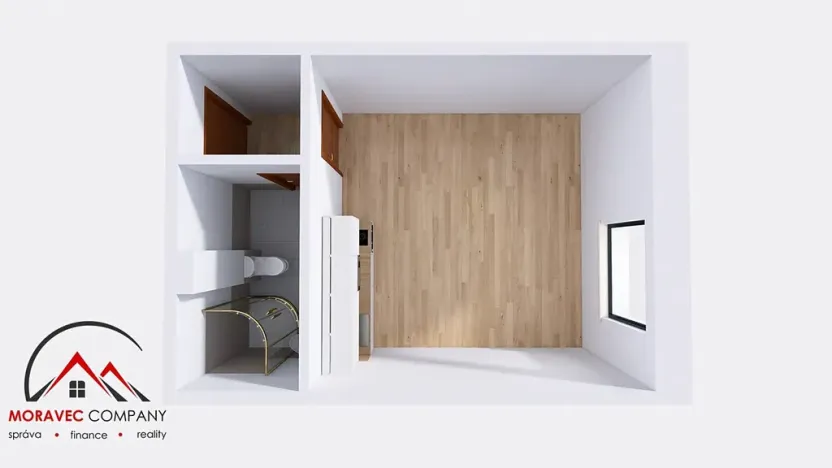 Pronájem bytu 1+kk, Ostrava, Palackého, 23 m2