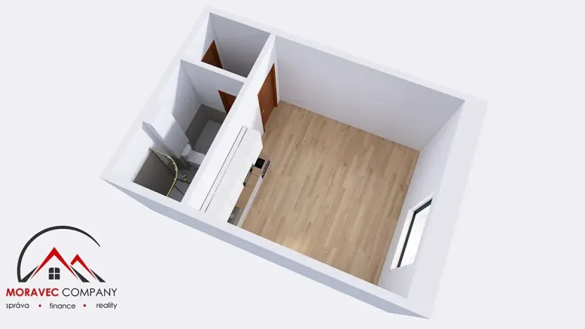 Pronájem bytu 1+kk, Ostrava, Palackého, 23 m2