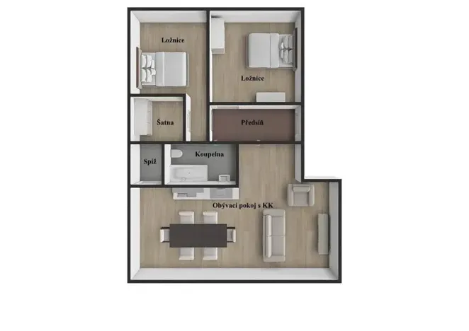 Pronájem bytu 3+kk, Plzeň, V Malé Doubravce, 90 m2