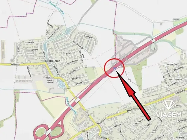 Prodej pole, Drahelčice, 457 m2