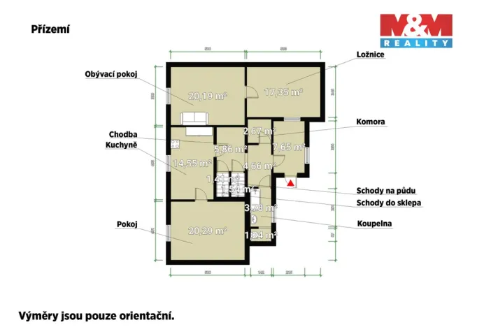 Prodej rodinného domu, Hradec, 107 m2