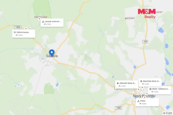 Prodej rodinného domu, Nový Rychnov - Sázava, 128 m2