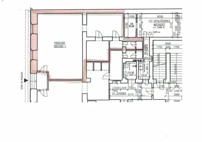 Pronájem obchodního prostoru, Brno, Joštova, 78 m2