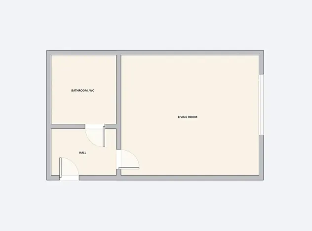 Pronájem bytu 1+kk, Praha - Vršovice, Ruská, 32 m2