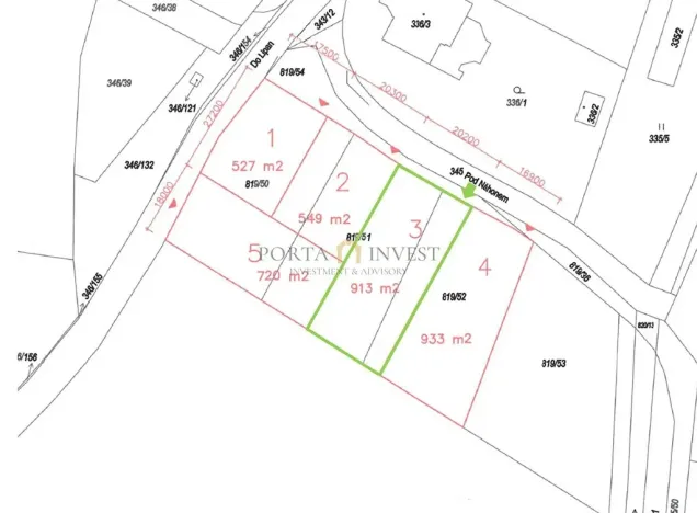 Prodej pozemku pro bydlení, Praha - Kolovraty, Pod Náhonem, 913 m2