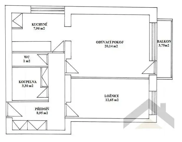 Prodej bytu 2+1, Česká Skalice, Tyršova, 60 m2
