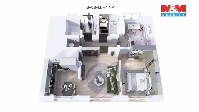Prodej bytu 3+kk, Kamenný Újezd, 75 m2