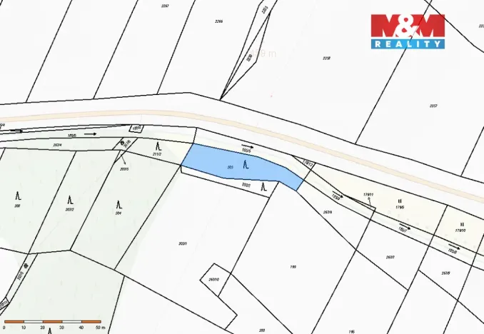 Prodej lesa, Malý Bor, 711 m2