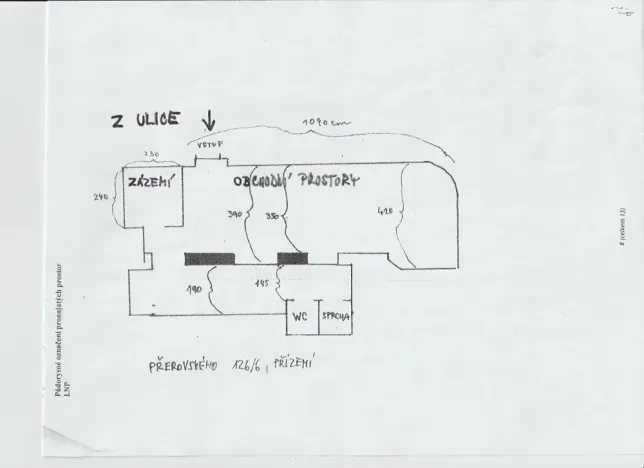Pronájem obchodního prostoru, Třebíč, Přerovského, 69 m2