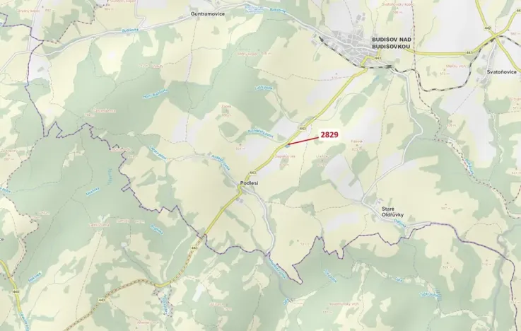 Dražba lesa, Budišov nad Budišovkou, 7776 m2