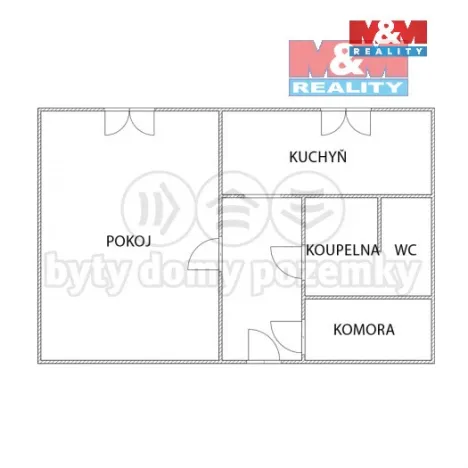 Pronájem bytu 1+1, Vamberk, Struha, 32 m2