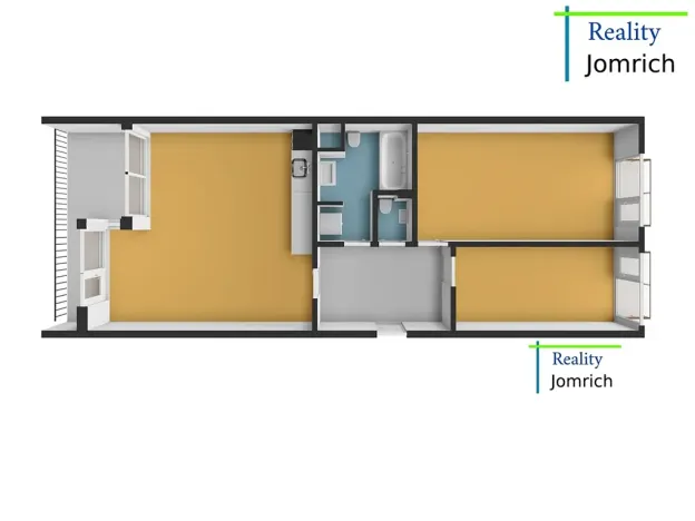 Pronájem bytu 3+kk, Liberec, Na Perštýně, 73 m2