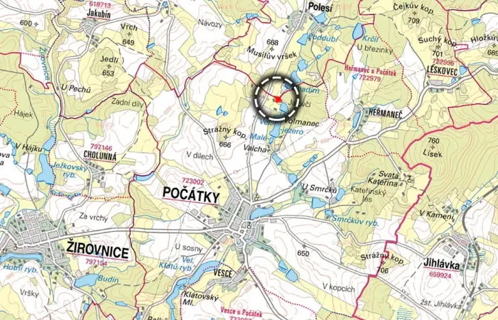 Prodej louky, Počátky, 4120 m2