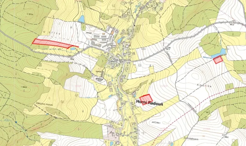 Prodej pole, Horní Radouň, 40584 m2