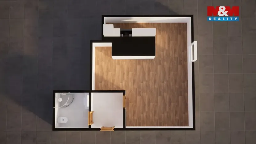 Pronájem bytu 1+kk, Jablonné v Podještědí, Zdislavy z Lemberka, 39 m2