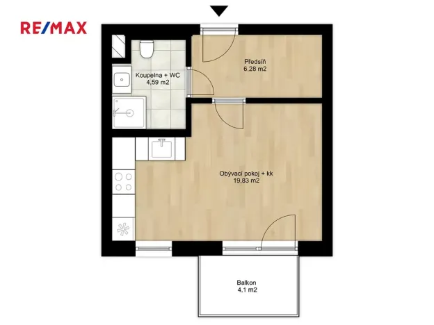 Pronájem bytu 1+kk, Hořovice, Pšeničná, 32 m2