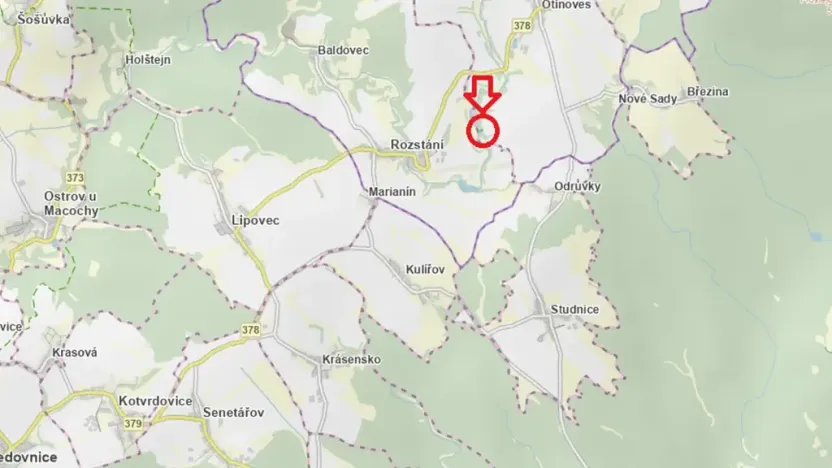 Prodej lesa, Otinoves, 1464 m2