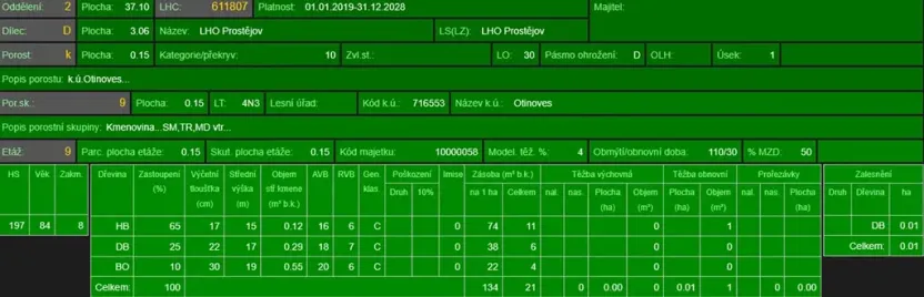 Prodej lesa, Otinoves, 1464 m2